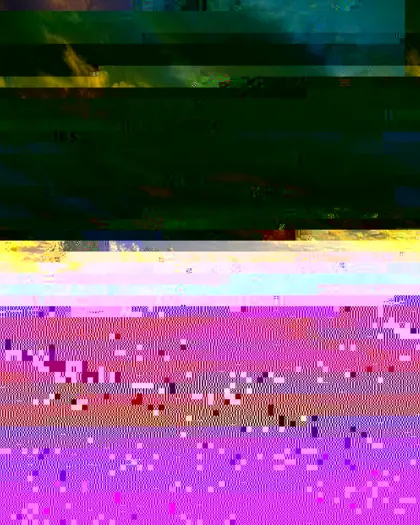 An image “glitched” in a certain way