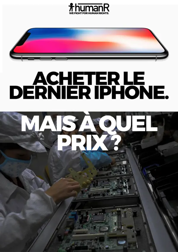 Poster denouncing Apple
